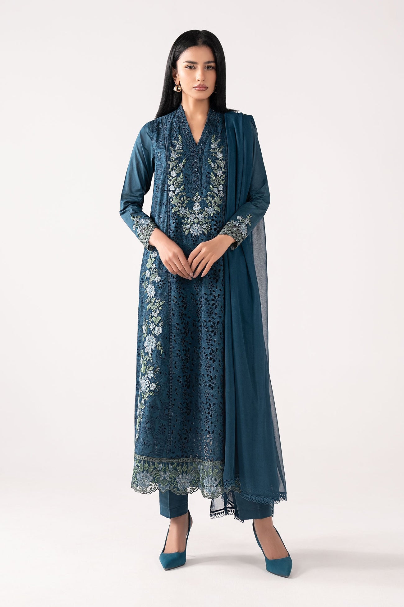 3 Piece Embroidered Lawn Suit