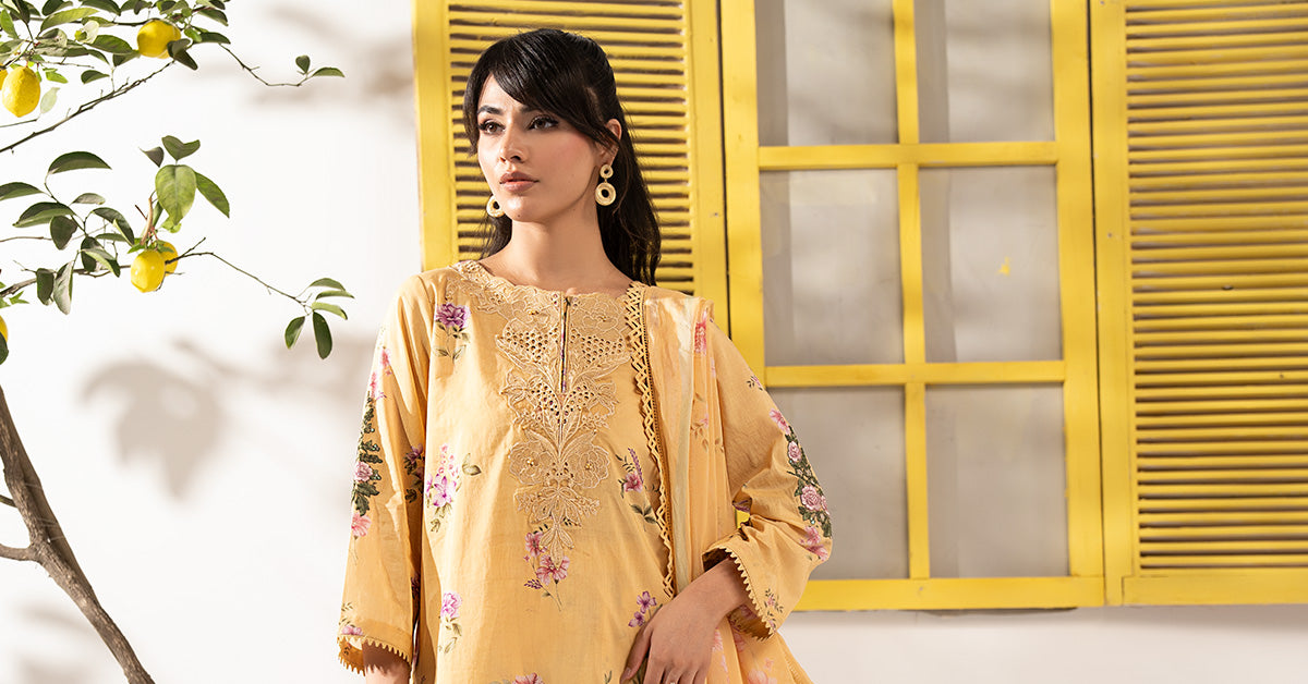 3 Piece Embroidered Lawn Suit