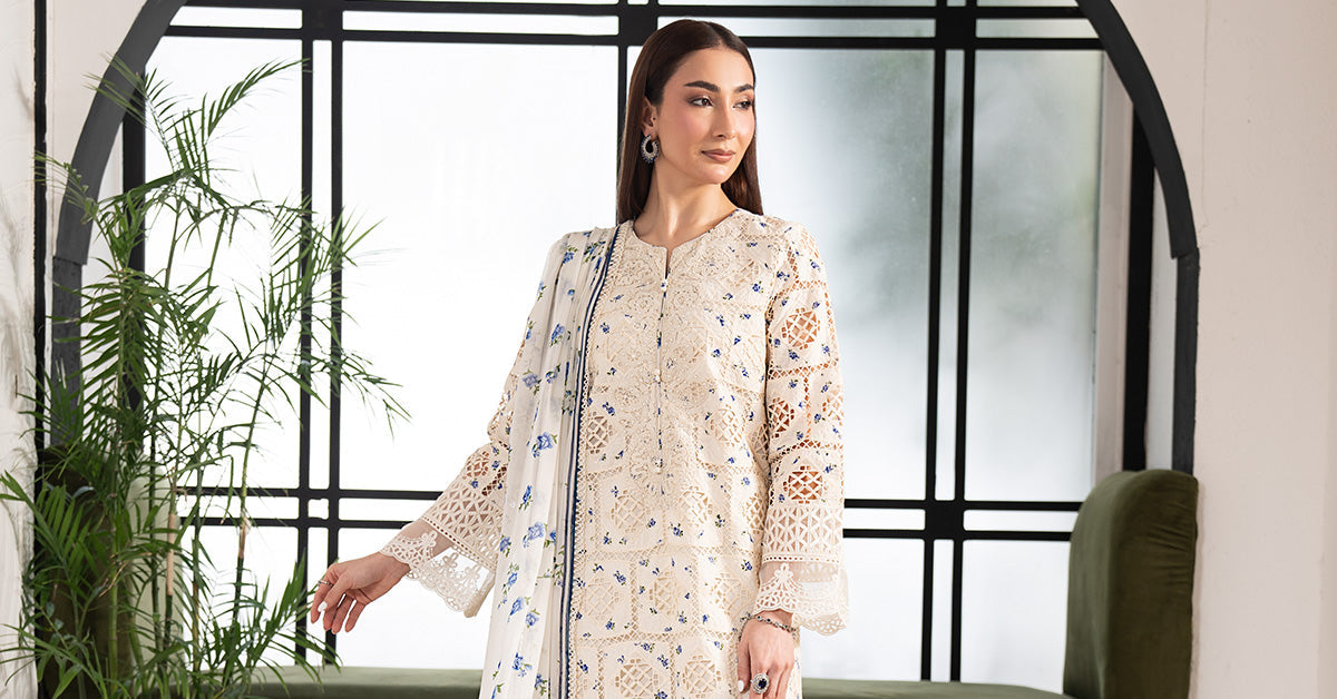 3 Piece Embroidered Lawn Suit