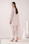 3 Piece Embroidered Pk Raw Silk Suit