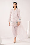 3 Piece Embroidered Pk Raw Silk Suit