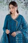 3 Piece Embroidered Net Suit