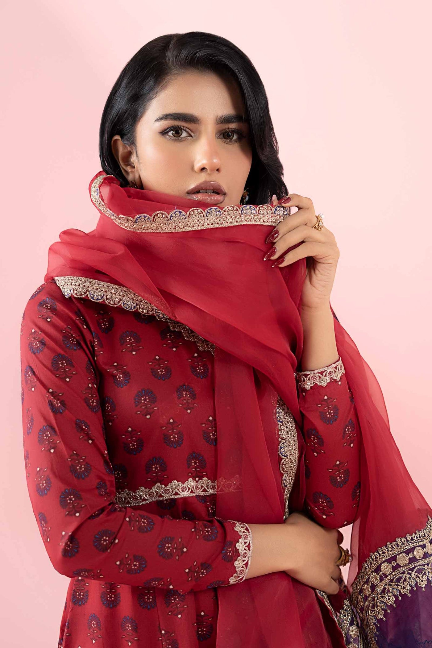 3 Piece Printed Lawn Suit |  DW-EA25-64