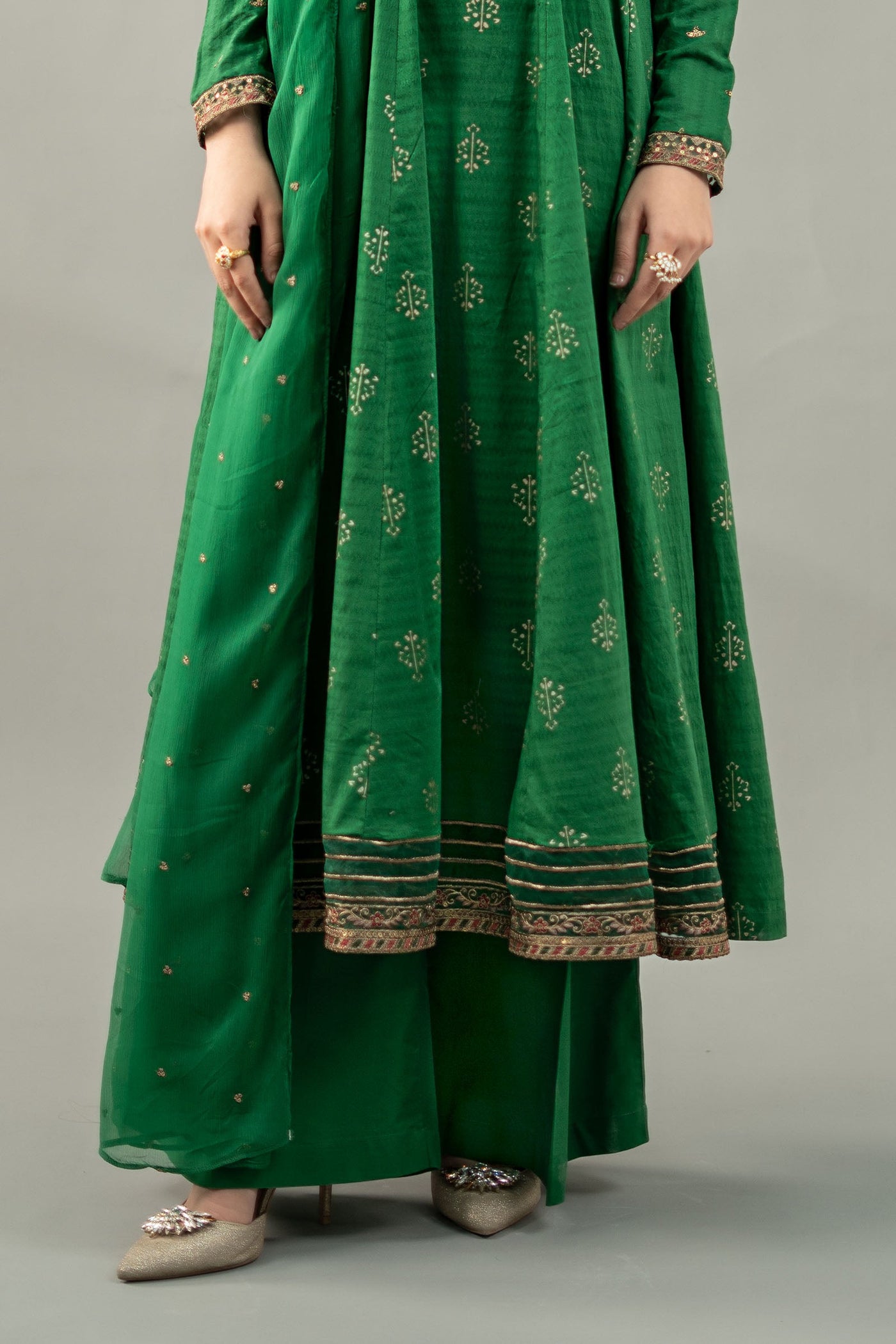 3 Piece Embroidered Suit