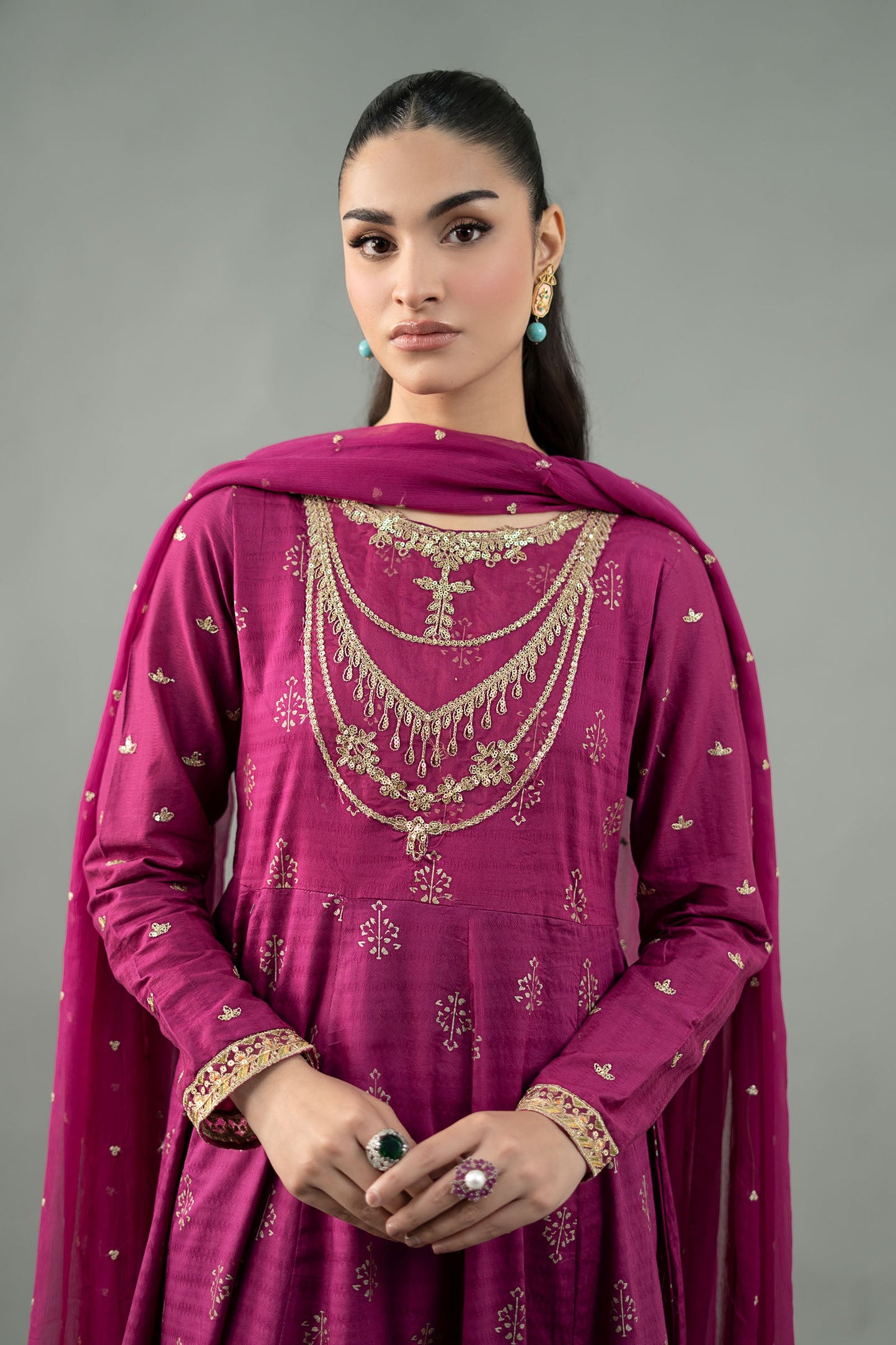 3 Piece Embroidered Suit