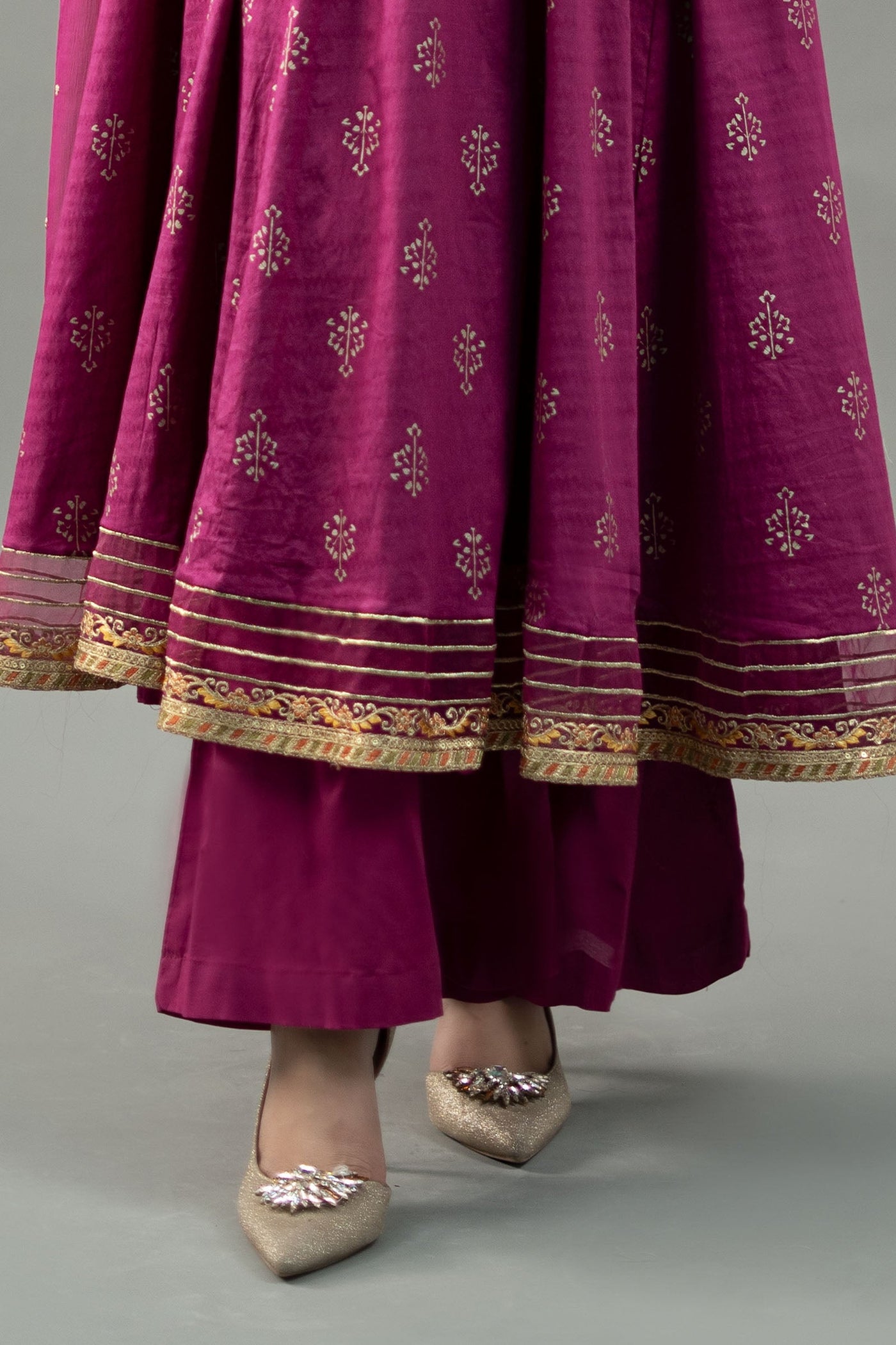 3 Piece Embroidered Suit