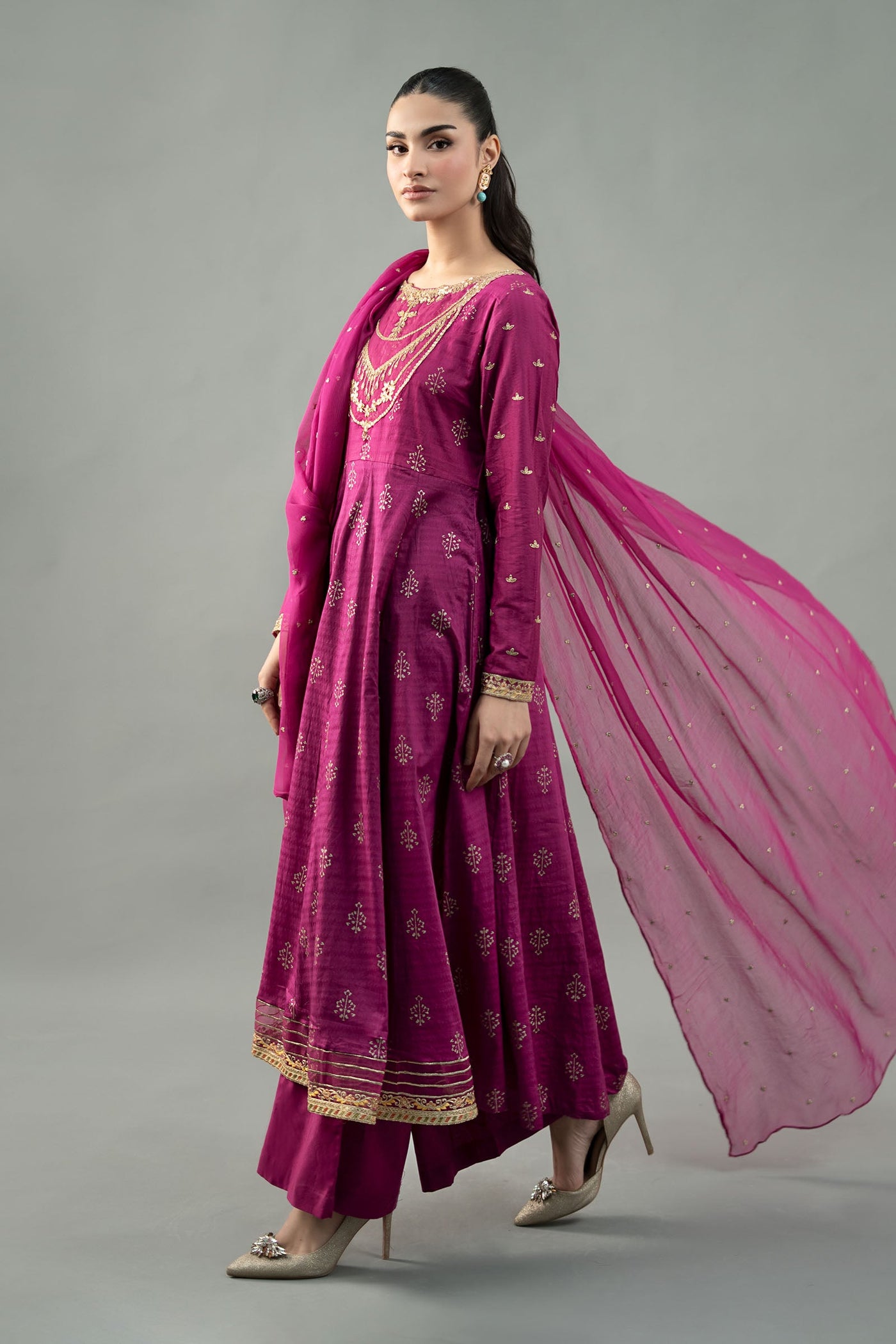 3 Piece Embroidered Suit