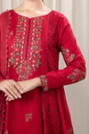 3 Piece Embroidered Dobby Suit