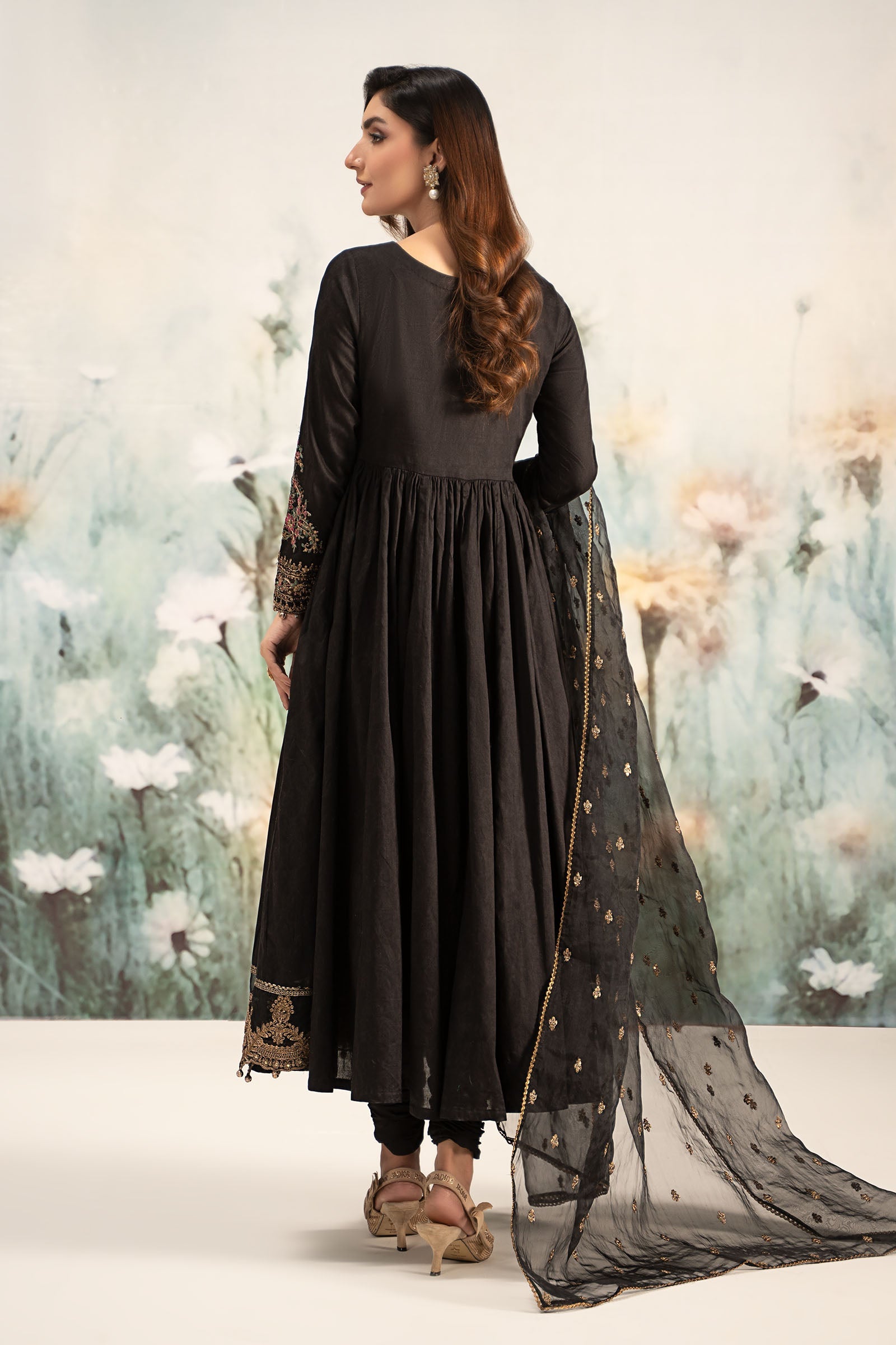 3 Piece Embroidered Self Jacquard Lawn Suit