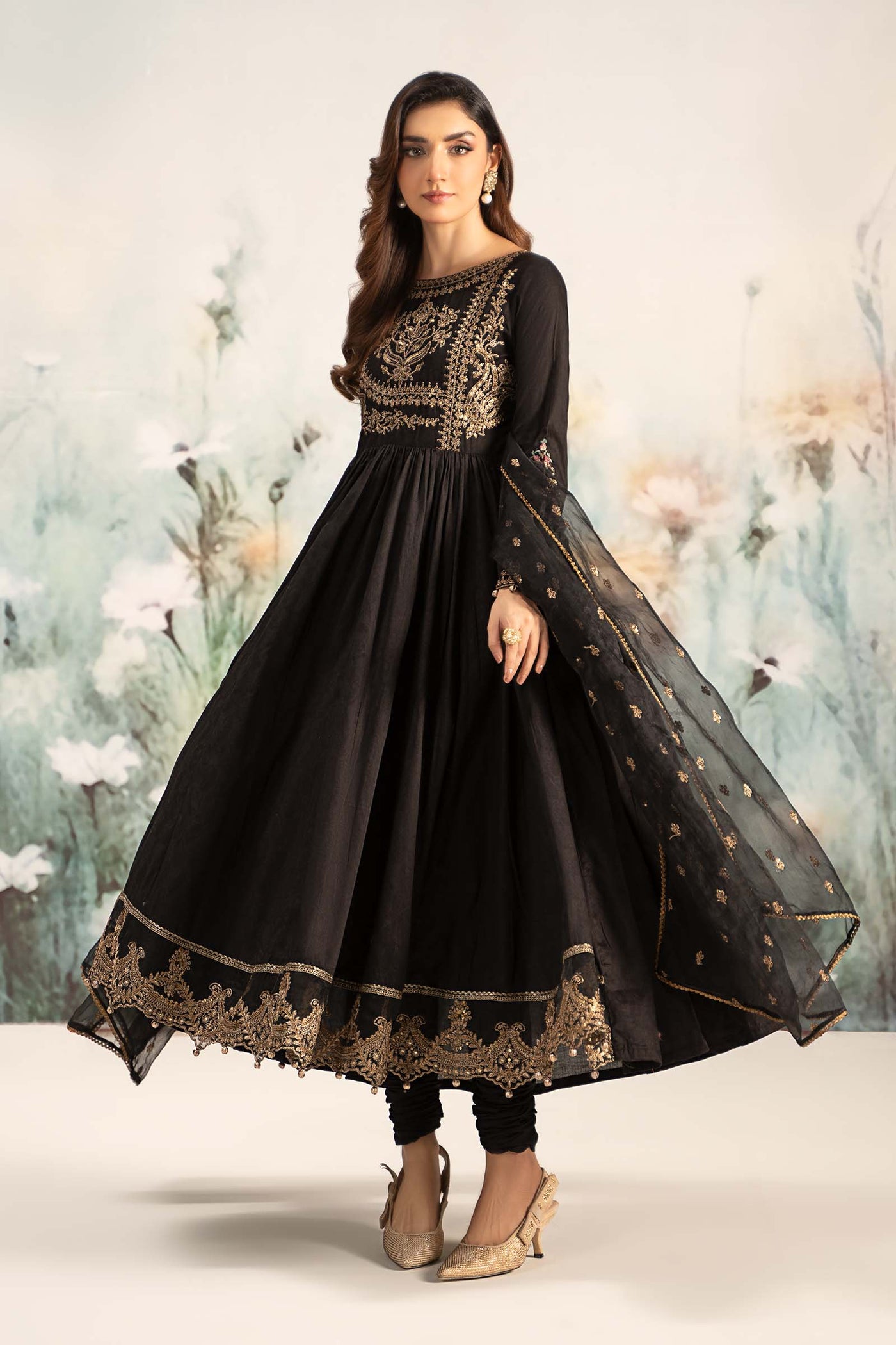 3 Piece Embroidered Self Jacquard Lawn Suit