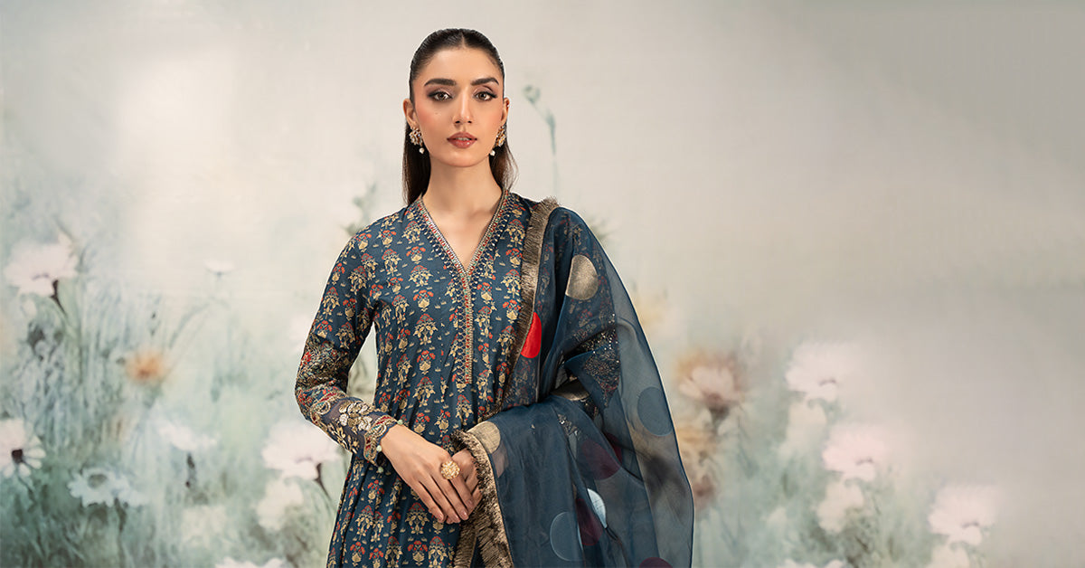 3 Piece Embroidered Lawn Suit