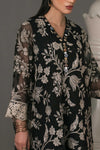 3 Piece Embroidered Cotton Net Suit