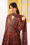 3 Piece Embroidered Dobby Lawn Suit