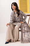 3 Piece Embroidered Raw Silk Suit