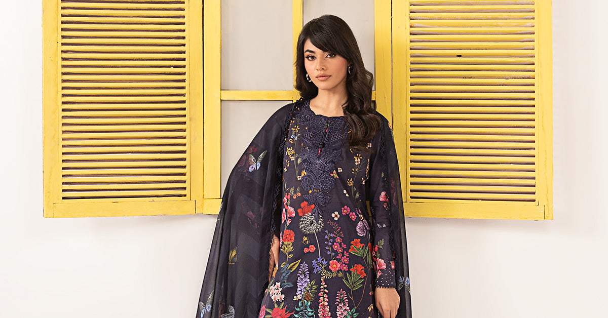 3 Piece Embroidered Lawn Suit