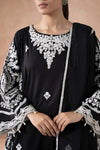 3 Piece Embroidered Self Jacquard Suit