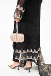 3 Piece Embroidered Bemberg Chiffon Suit