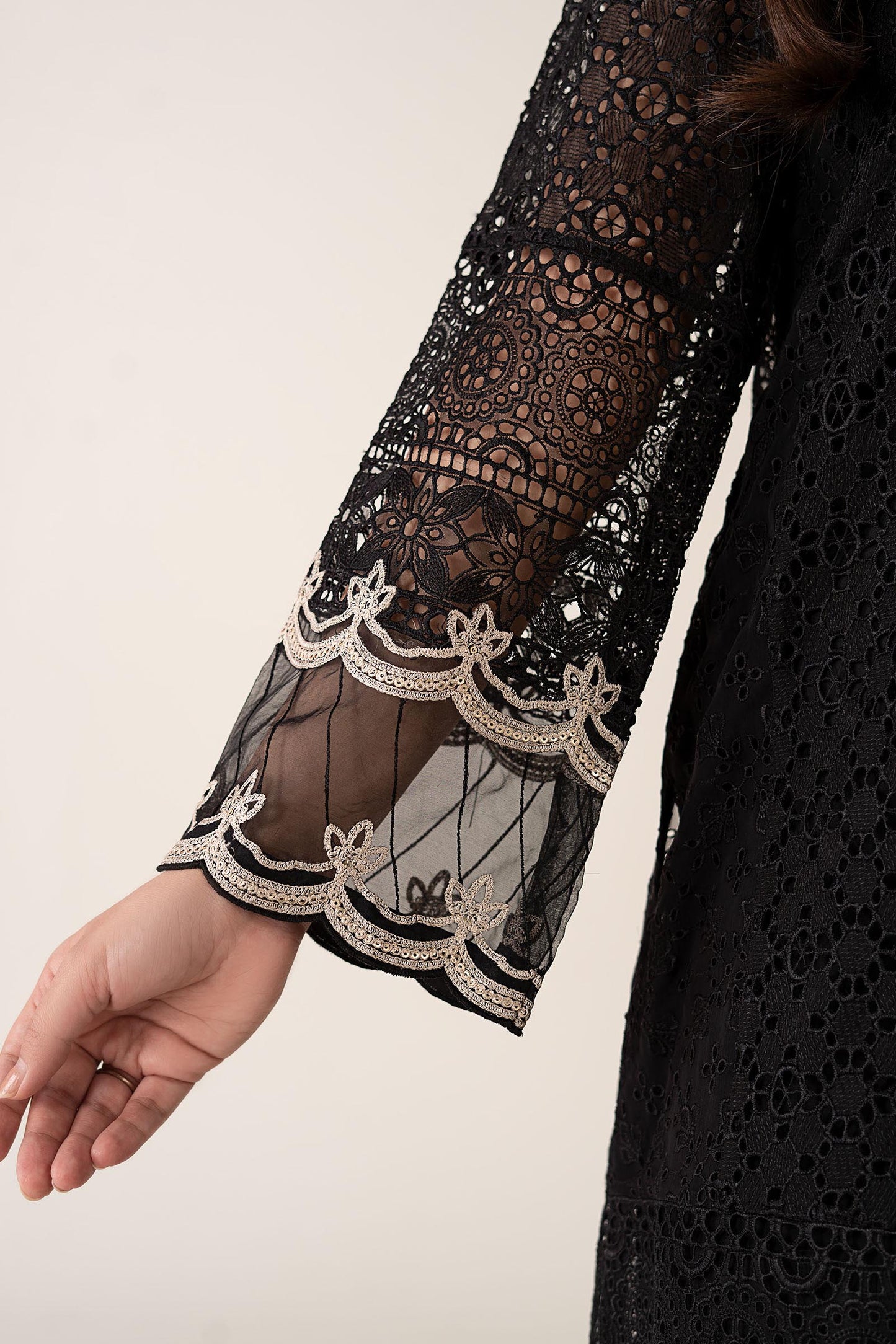 3 Piece Embroidered Chiffon Suit