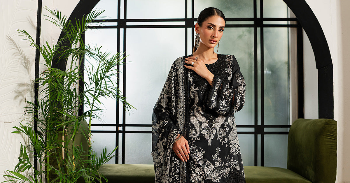3 Piece Embroidered Lawn Suit