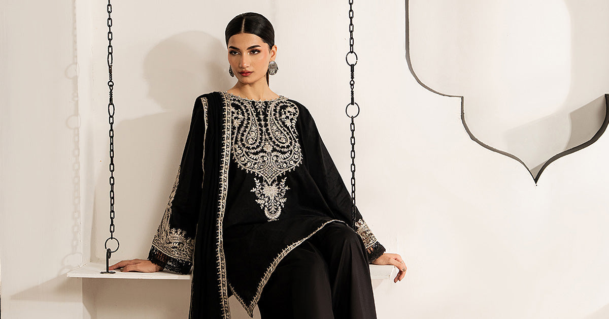 3 Piece Embroidered Dobby Lawn Suit