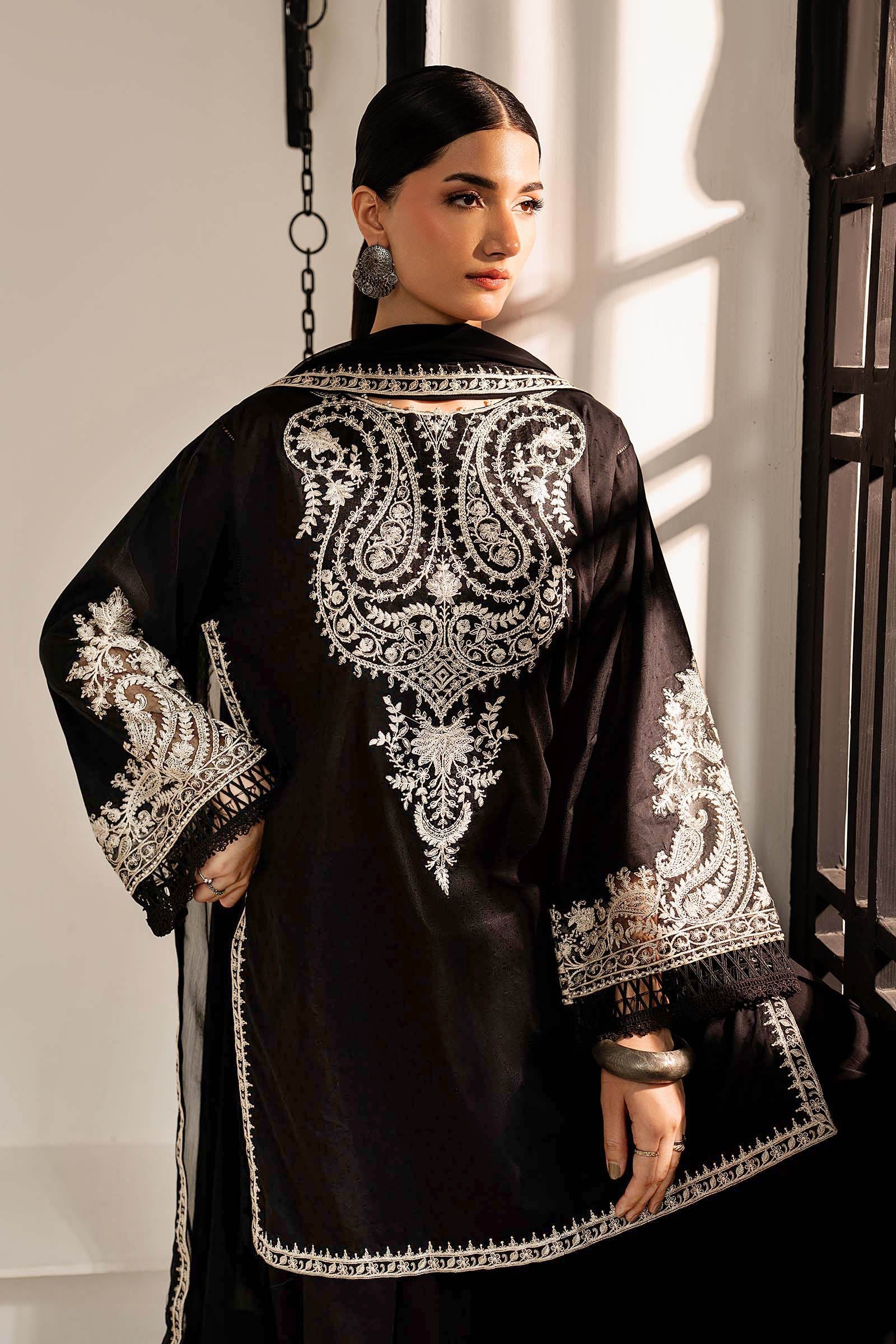 3 Piece Embroidered Dobby Lawn Suit