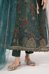 3 Piece Printed Polyester Cotton Suit