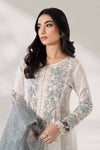 3 Piece Embroidered Net Suit