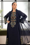 3 Piece Embroidered Raw Silk Suit