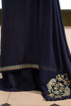 3 Piece Embroidered Raw Silk Suit
