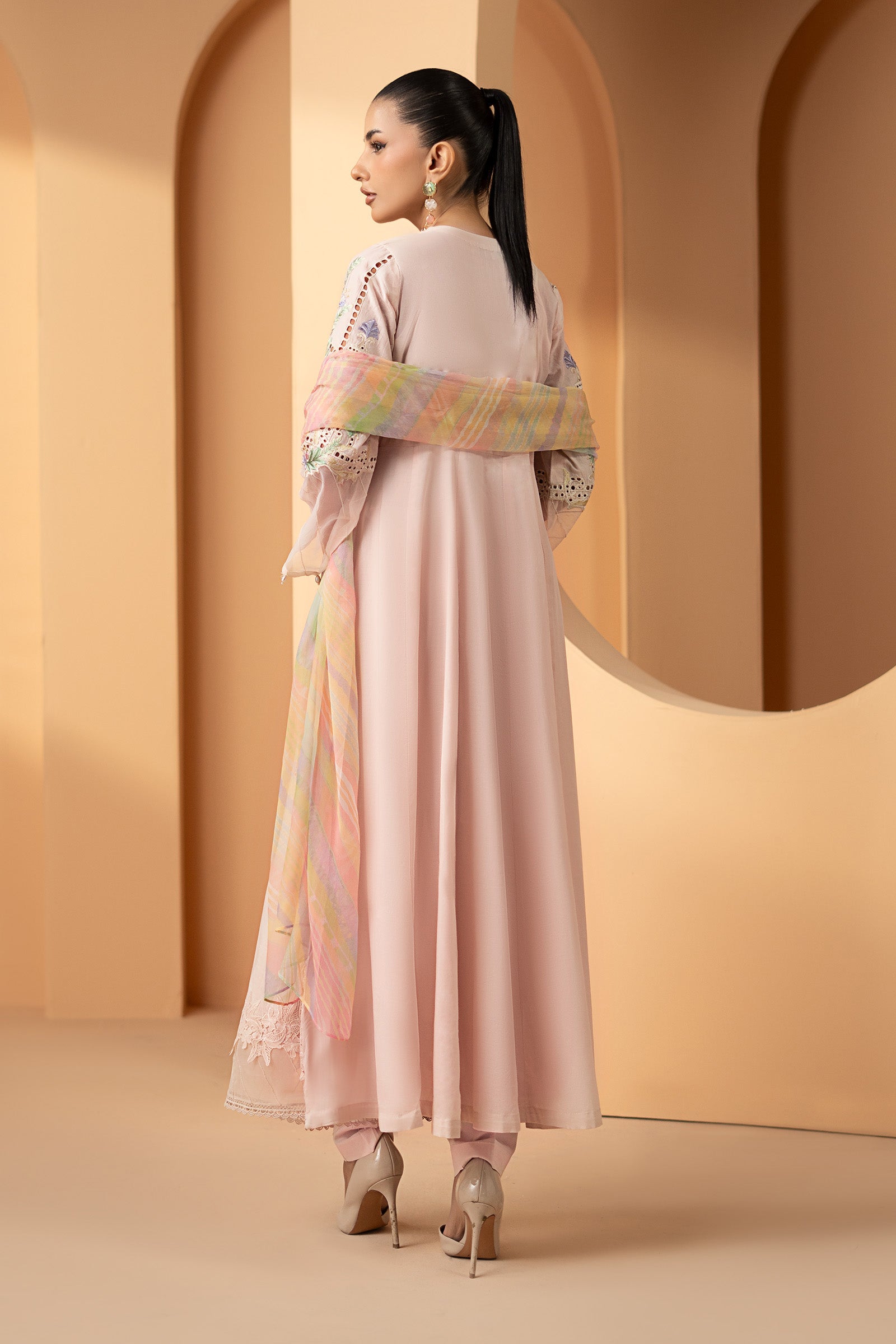 3 Piece Embroidered Dobby Lawn Suit