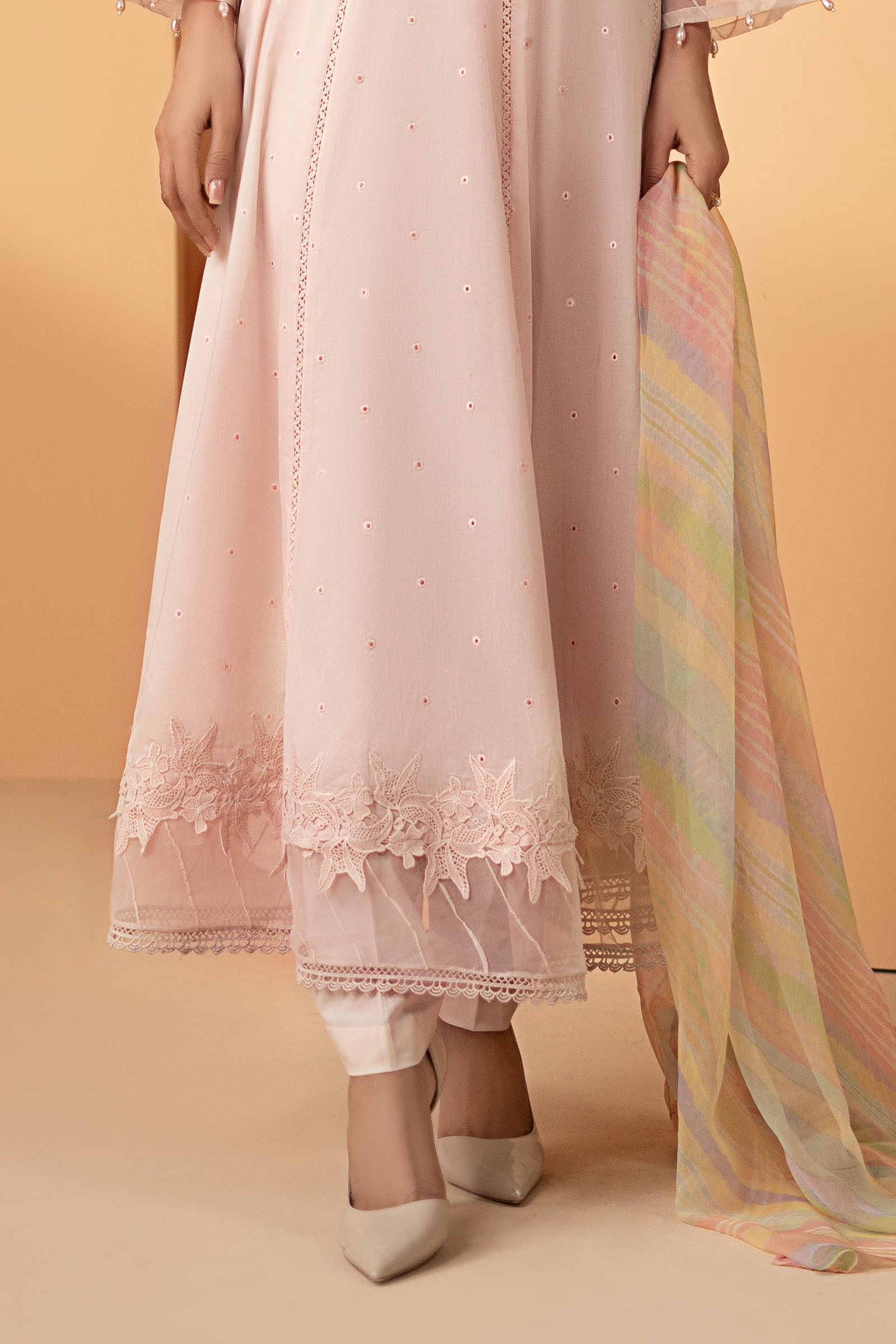 3 Piece Embroidered Dobby Lawn Suit