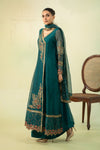 3 Piece Embroidered Paper Cotton Suit