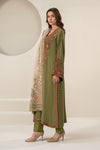 3 Piece Embroidered Linen Suit
