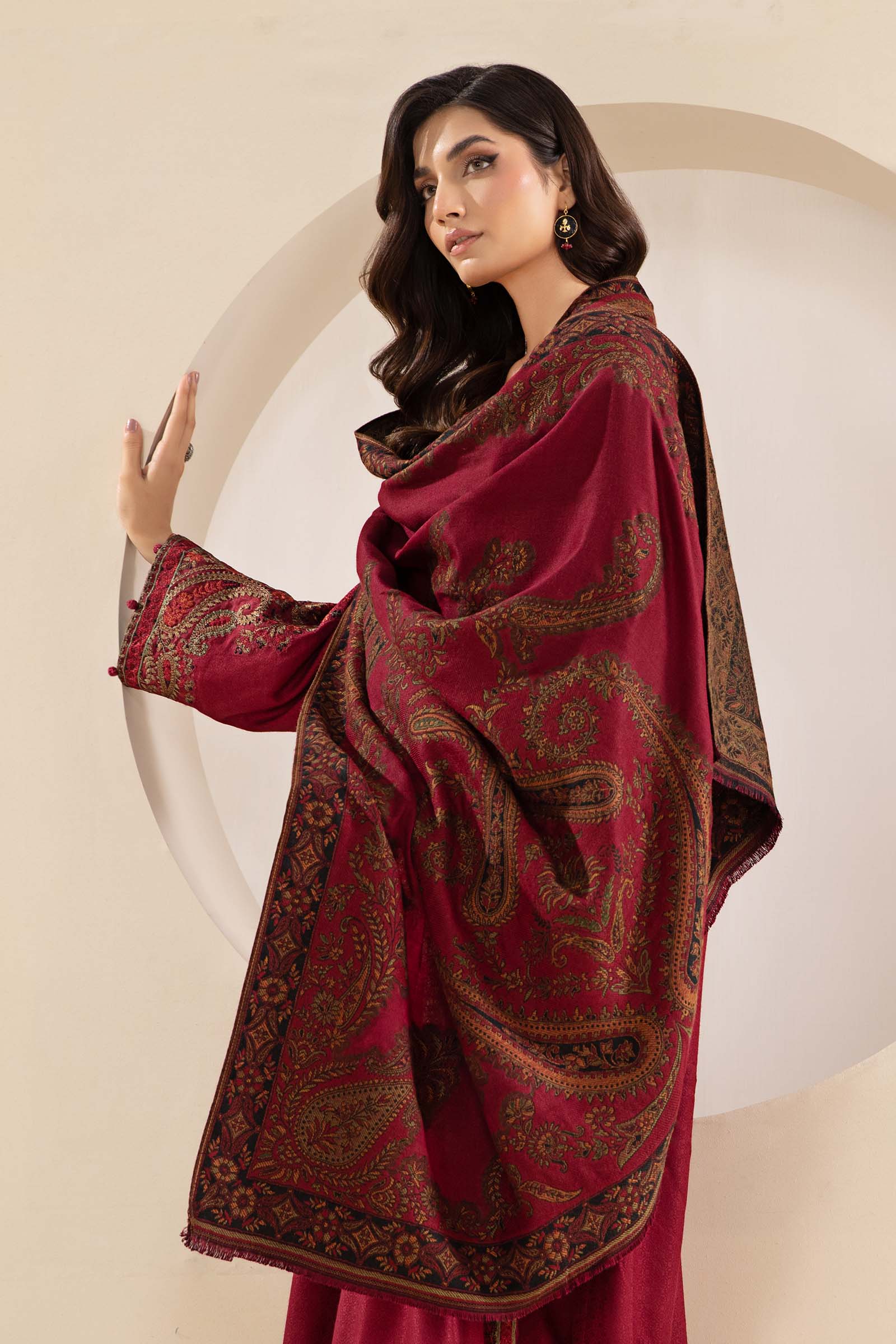 3 Piece Embroidered Linen Suit