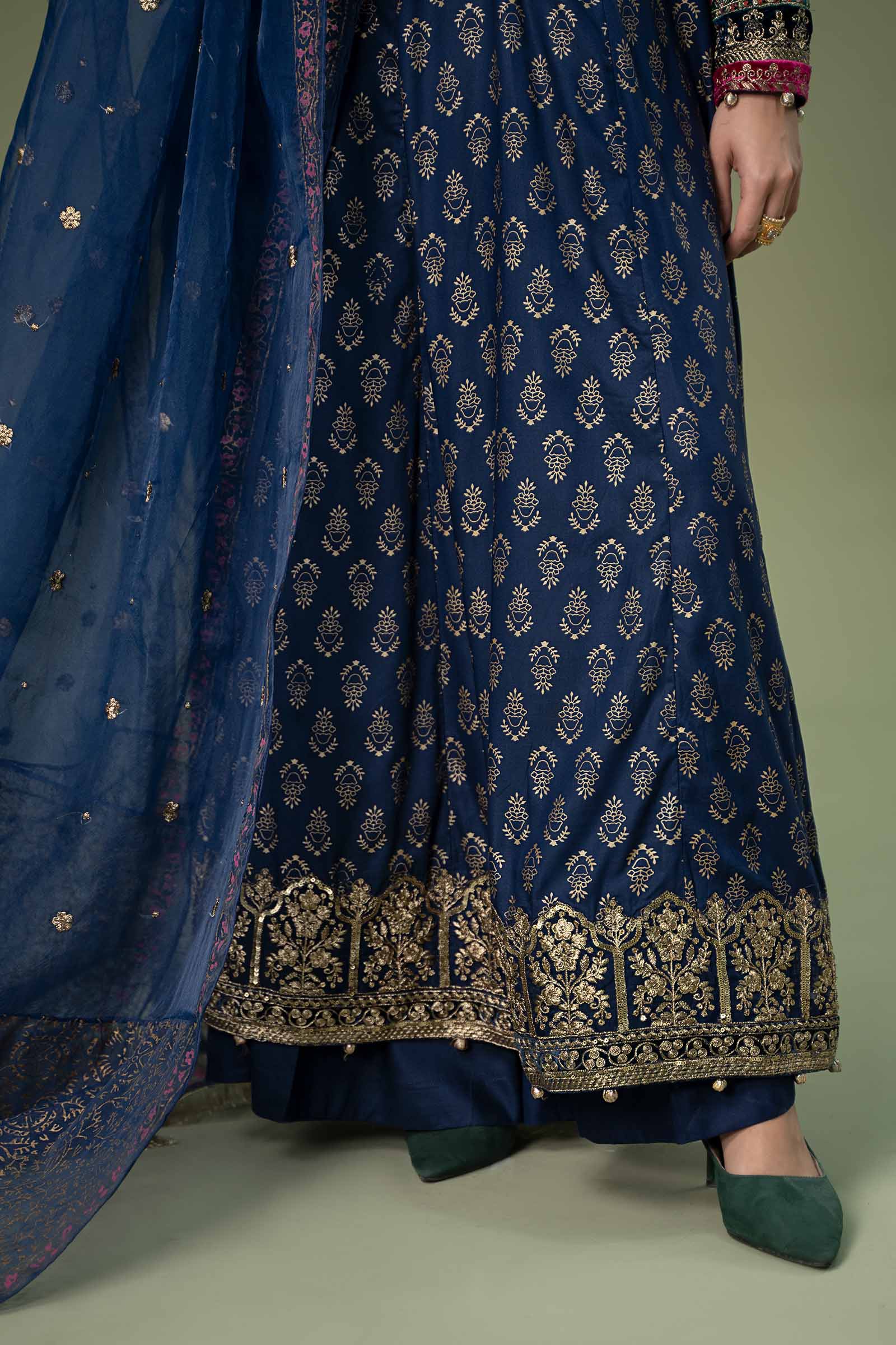 3 Piece Embroidered Linen Suit