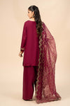 3 Piece Embroidered Linen Suit