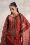 3 Piece Embroidered Linen Suit