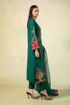3 Piece Embroidered Linen Suit