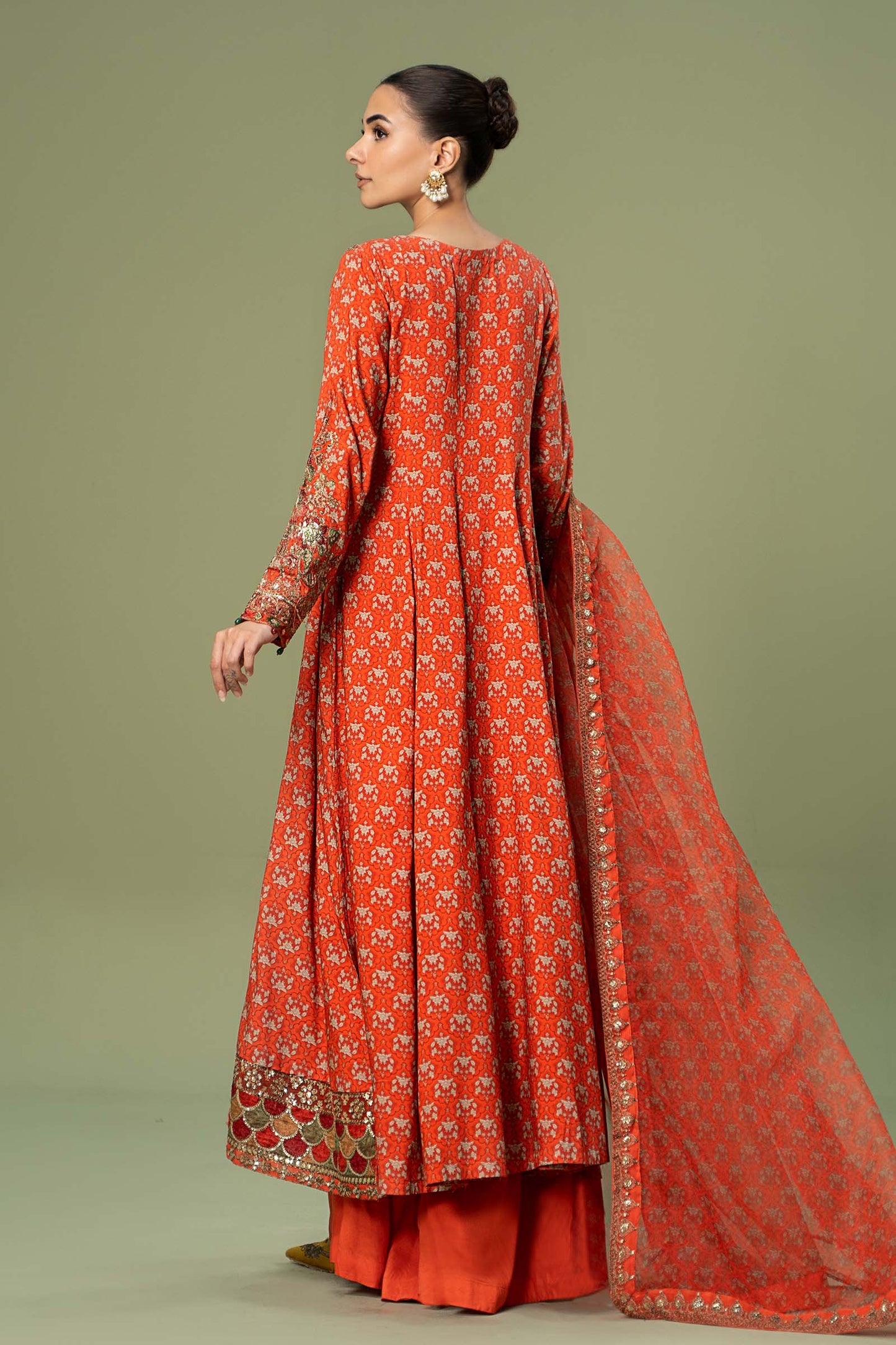 3 Piece Embroidered Linen Suit