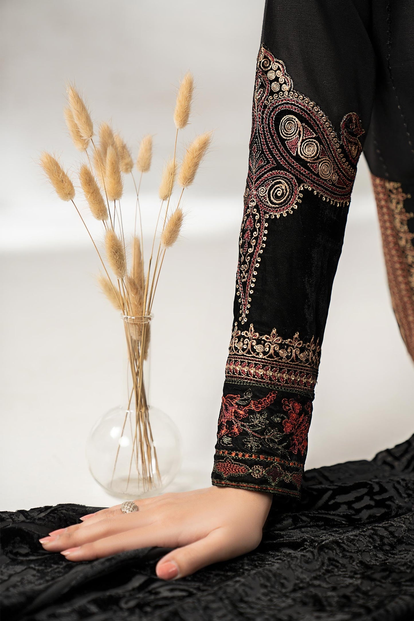 3 Piece Embroidered Khaddar Suit