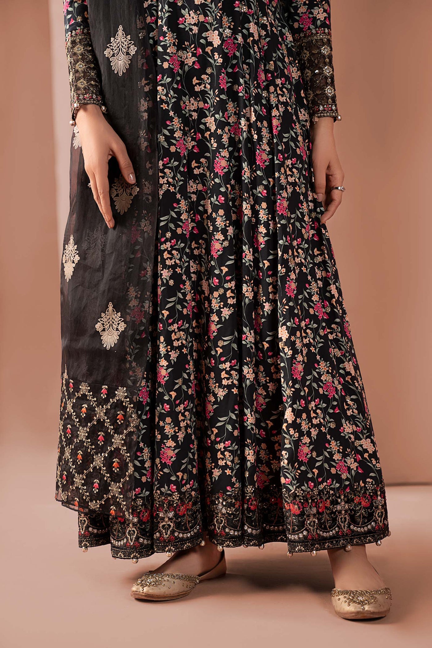 3 Piece Embroidered Linen Suit