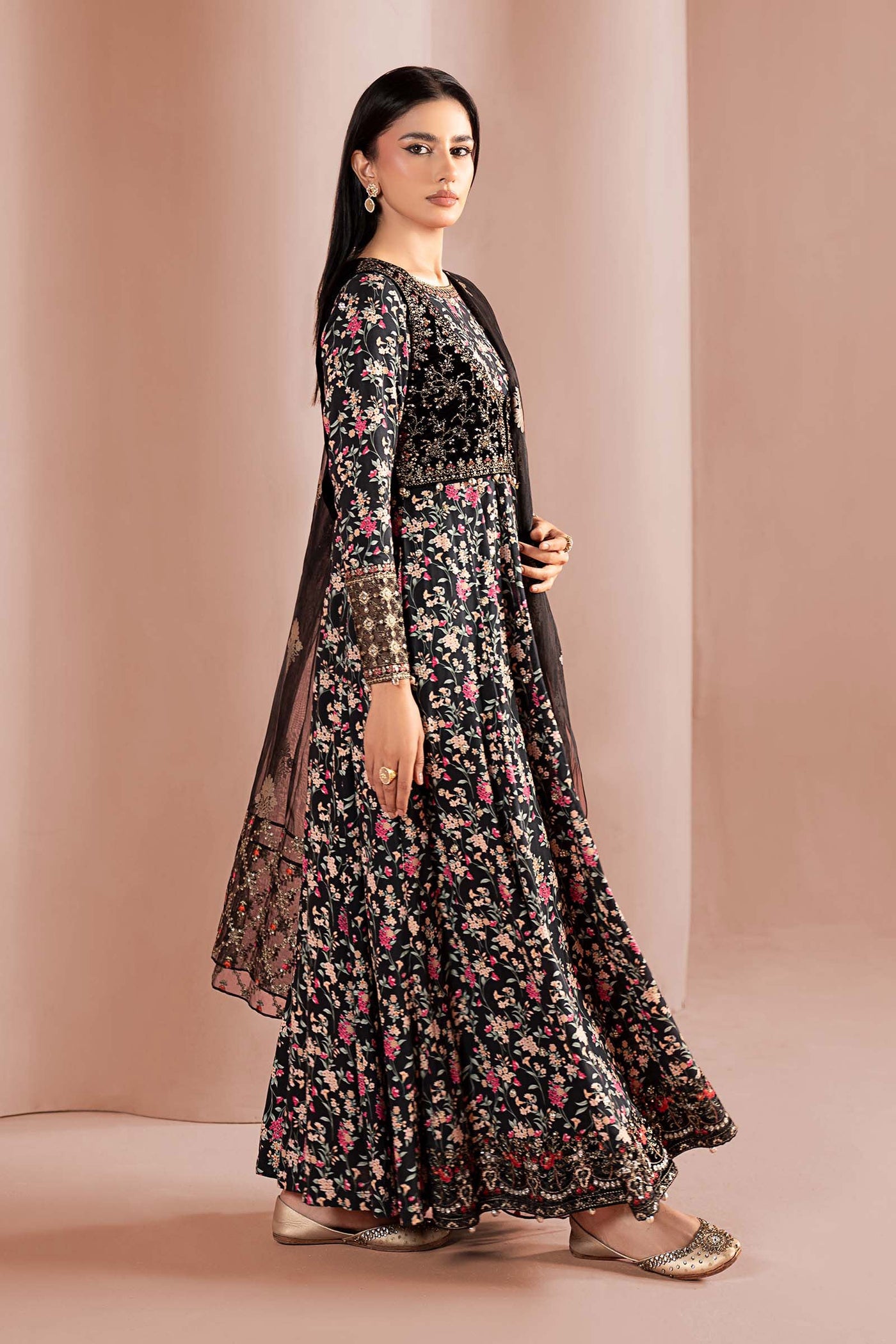 3 Piece Embroidered Linen Suit