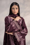 3 Piece Embroidered Linen Suit