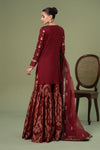 3 Piece Embroidered Linen Suit