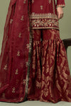 3 Piece Embroidered Linen Suit