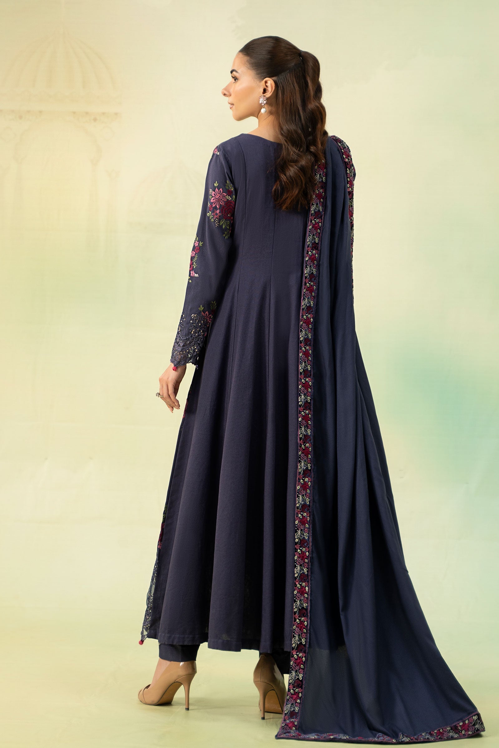 3 Piece Embroidered Khaddar Suit