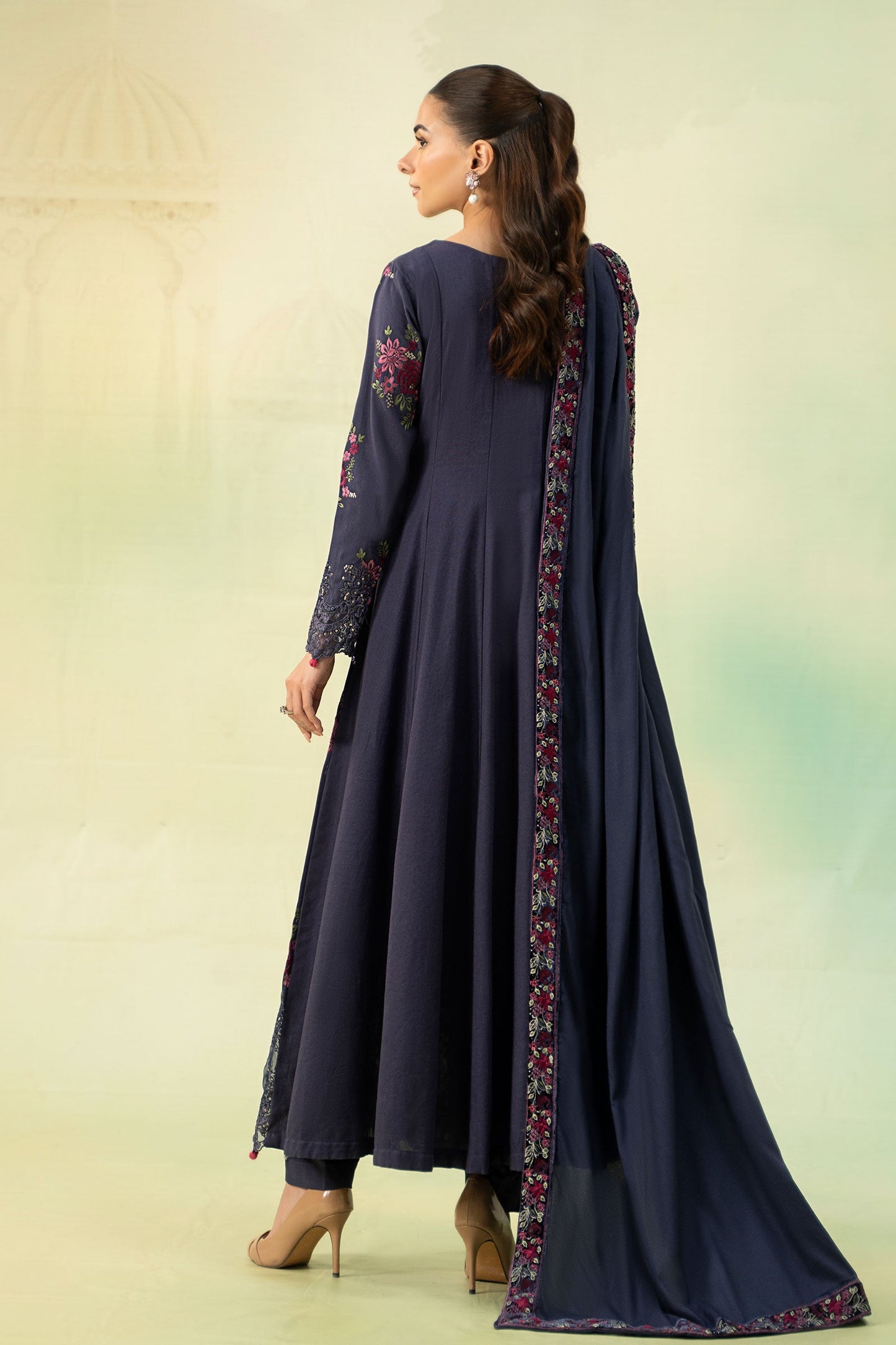 3 Piece Embroidered Khaddar Suit