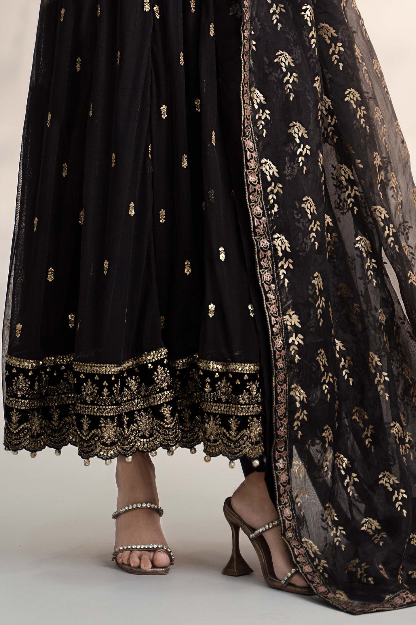 3 Piece Embroidered Linen Suit