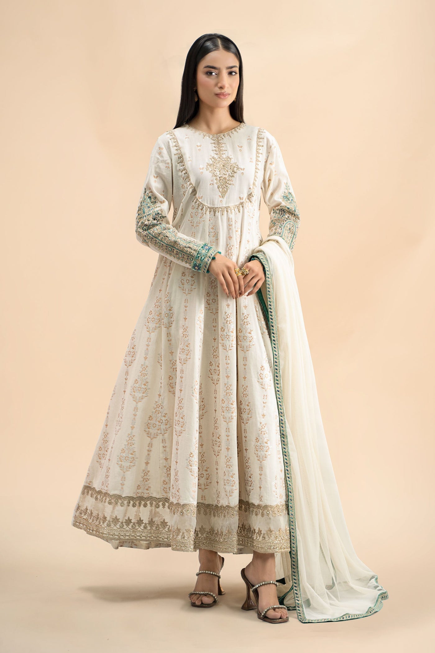 人気の春夏 Jacquard Embroidered Piece 3 Suit Maria.B – DW-W24-81 | 服、靴