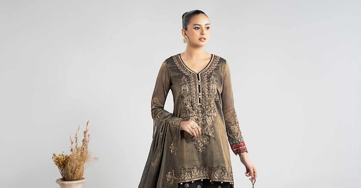 3 Piece Embroidered Masoori Suit